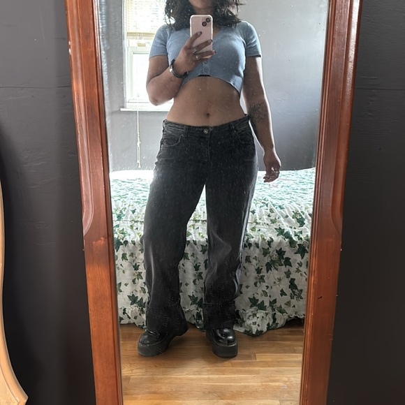 FREE PEOPLE ~ WE THE FREE Mid-Rise Straight Leg Jeans - Picture 3 of 13